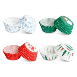Muffin papír szett - karácsonyi - 100 db / csomag