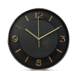 Falióra - 25 cm - műanyag, üveg - 1 x AA - fekete