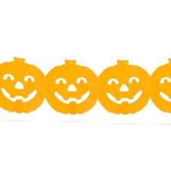 Alternative view of Halloween-i papír girland - tök - 3 m