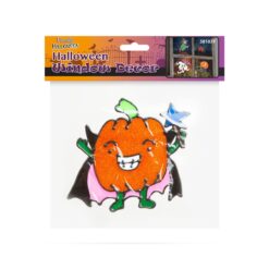 Halloween-i ablakdekor - madárijesztő tök - Image 2