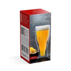 Alternative view of Duplafalú üvegpohár - sörös, üdítős - 350 ml