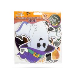 Halloween-i dekoráció szett - 6 féle motívum - csillogó spriál akasztóval - Image 2