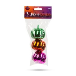 Halloween-i tök dekoráció - fényes - 6 cm - 3 szín / csomag - Image 2