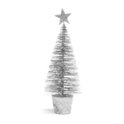 Mini dekor műfenyő - glitteres - 18 cm - 4 szín - Image 6