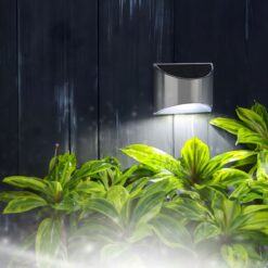 Szolár lámpa - fali - 10 x 5 x 8 cm - 4 fehér SMD LED
