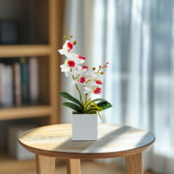 Műnövény dekoráció - orchidea - 3 féle - 37 cm
