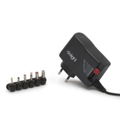 Univerzális hálózati adapter 12W állítható feszültséggel és cserélhető DC dugókkal (3V - 12V, 1000mA)