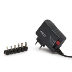 Univerzális hálózati adapter 30W állítható feszültséggel és cserélhető DC dugókkal (3V - 12V, 2500mA)