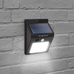 Fali mozgásérzékelős szolár reflektor COB LED-del (120 Lumen, IP65)