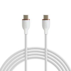 Adatkábel - Type-C / Type-C - fehér - 1 m - 3 A - 60 W