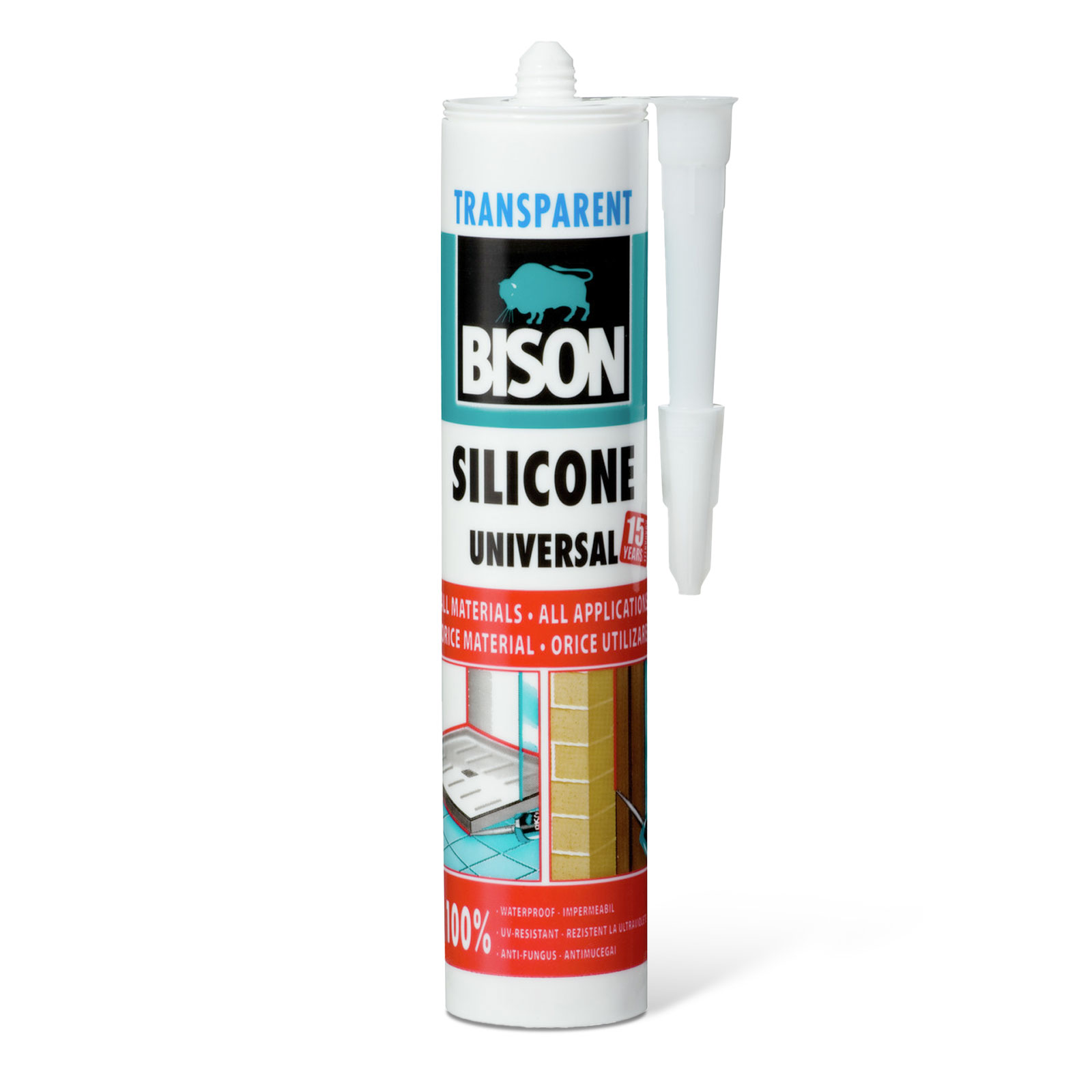 Bison Univerzális szilikon, átlátszó, 280ml