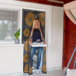 Szúnyogháló függöny ajtóra - mágneses - 100 x 210 cm - napraforgós - Image 2