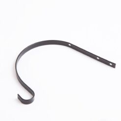Fali fém virágcserép és kaspó akasztó konzol (15 cm, fekete, max. 4,5 kg)