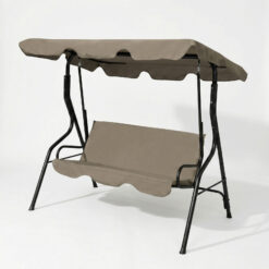 Kerti hintaágy - 170 x 110 x 153 cm - sötét bézs - Image 2