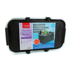 Thermo összecsukható bevásárlókosár - 49 x 28 x 25 cm - 21 L - fekete - Image 2