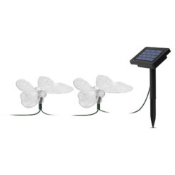 Színes pillangós szolár fényfüzér (2 m, 10 LED, IP44) - Image 2