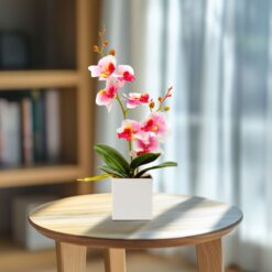Alternative view of Műnövény dekoráció - orchidea - 3 féle - 37 cm