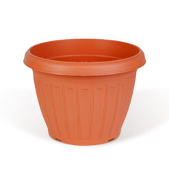 Műanyag virágcserép - terrakotta - 20 cm - Image 2