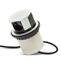 Alternative view of Elosztó - rejtett, 3-as + USB-A + Type-C