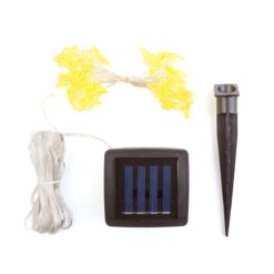 Pillangós szolár fényfüzér (2,4 m, 25 melegfehér LED, IP44) - Image 2
