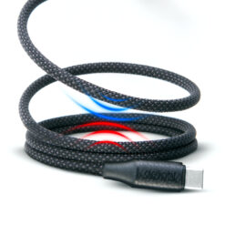 Alternative view of Adatkábel - Type-C / Type-C - mágneses - fekete - 1m - 3A - 60W