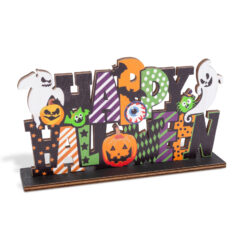 Alternative view of Halloween-i polc dekoráció fából - "Happy Halloween" - 17 x 10 x 4 cm