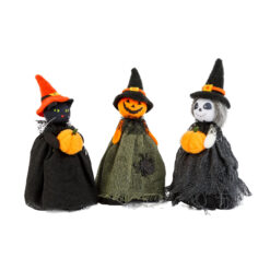 Halloween-i dekoráció - szellem, macska, tökfej - 21 cm - Image 2
