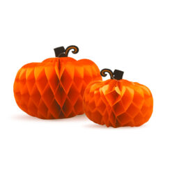 Halloween-i dekoráció - tök lampion - papír - 25/30 cm - 2 db / csomag - Image 2