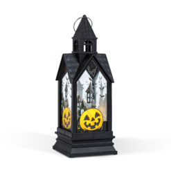 Halloween-i világító dekoráció - tök - sárga LED - 17,5 x 6,3 x 6,3 cm - 3 x LR44 - Image 2