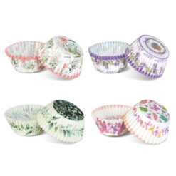 Alternative view of Muffin papír szett - tavaszi 100 db (25 x 4 szín) - 7 x 5 x 3,2 cm