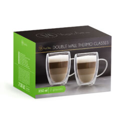 Alternative view of Duplafalú üveg pohár - 350 ml - 2 db / csomag
