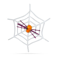 Alternative view of Pókháló pókkal - halloween-i dekoráció - fehér