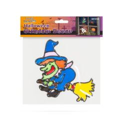 Alternative view of Halloween-i ablakdekor - színes boszorkány