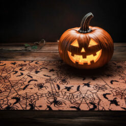 Asztalterítő futó - halloween-i motívumokkal - 180 x 28 cm - Image 2