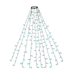 Alternative view of LED karácsonyfa fényfüzér - 1,9 m - 120 LED, hidegfehér - IP44