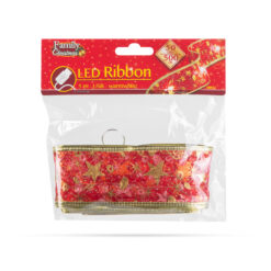Alternative view of Karácsonyi LED-es szalag - piros - 5 m x 5 cm - 50 LED - USB