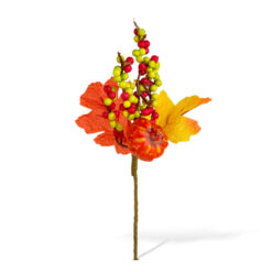 Őszi dekoráció - tök, bogyó, falevél - 24 cm - 2 db / csomag - Image 2