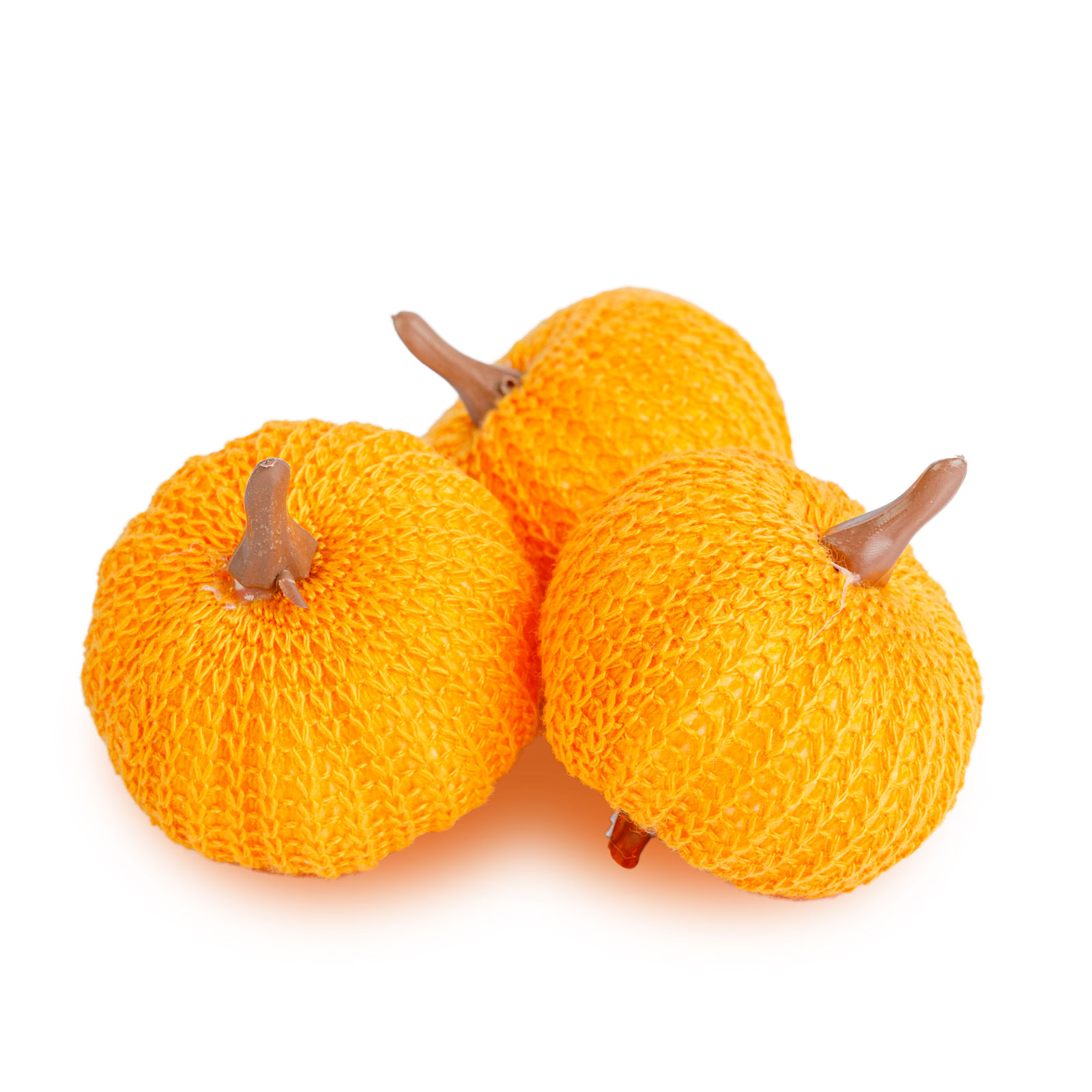 Őszi dekoráció - tök szett - csipeszes - narancssárga - 3 db / csomag - Image 2