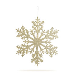 Karácsonyi dekoráció - jégkristály - glitteres arany - akasztható - 31 cm - Image 2