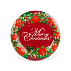Karácsonyi kínálótál - műanyag - "Merry Christmas" - 37,5 cm - Image 2