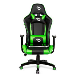 Alternative view of Gamer szék - derékpárnával, fejpárnával - zöld