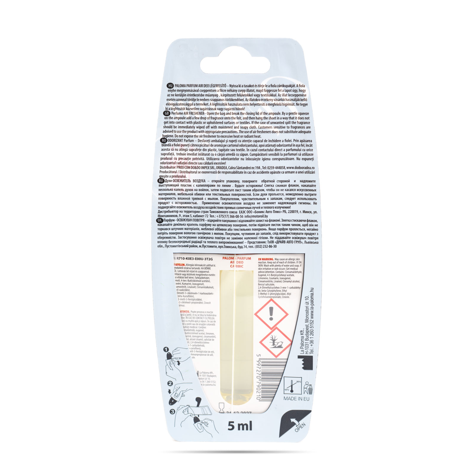 Illatosító - Paloma Parfüm Liquid - Caribic - 5 ml - Image 2