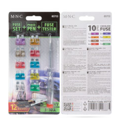 Biztosíték készlet + fázisceruza + teszter - késes - 10 db - 6 - 24V, 3 - 30A - Image 6
