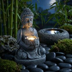 Szolár Buddha - 1 LED - 12,5 x 8,5 x 19 cm - 2 féle - Image 3