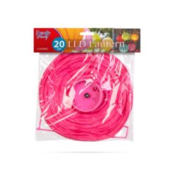 Alternative view of LED-es lampion - 1 LED - magenta - 2 x AAA