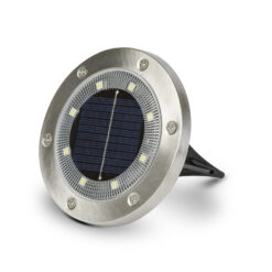 LED-es leszúrható / fali szolár lámpa - kör alakú - SMD LED - hidegfehér - 12 cm - Image 3
