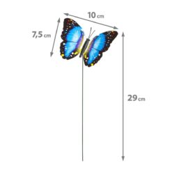 Leszúrható dekor pillangó - többféle - 29 cm - műanyag - Image 2