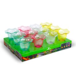 Felakasztható szolár virág - 4 féle - 3 melegfehér LED - 17,5 x 9,5 cm - Image 3
