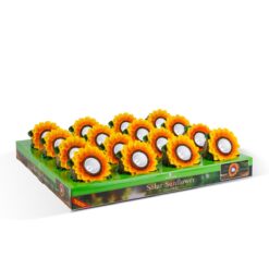 Szolár napraforgó - 2 fehér LED - 5 x 8 x 8,6 cm - Image 3