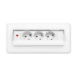 Rejtett elosztó - 3-as - Felnyíló kivitel - fehér - Image 3